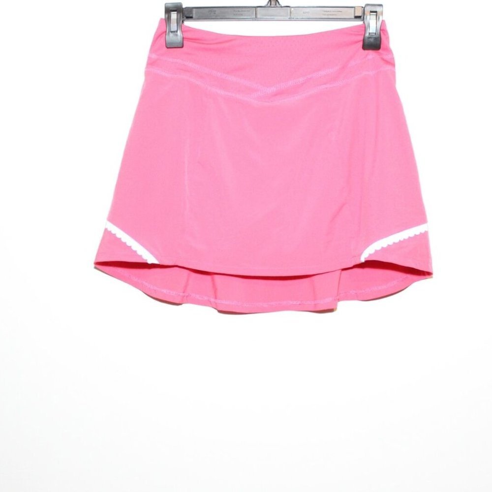 ✨2/$20 Title Nine Pink Flounce Reflective Tennis Skort Skirt Shorts XS H12413 - Picture 2 of 12